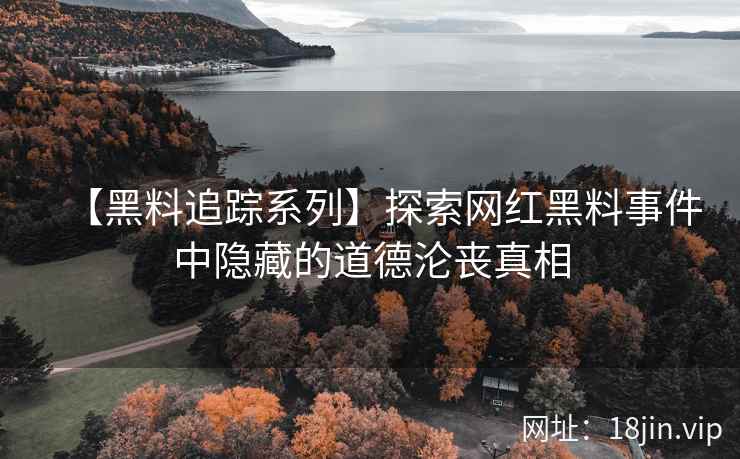 【黑料追踪系列】探索网红黑料事件中隐藏的道德沦丧真相  第2张
