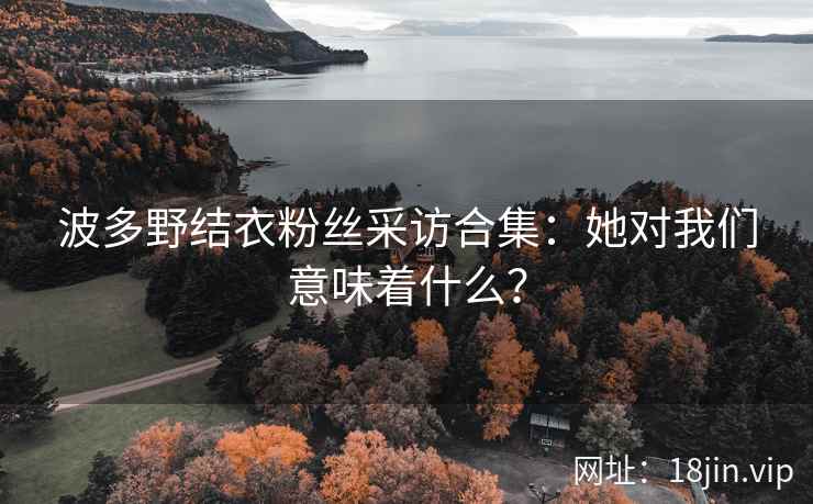 波多野结衣粉丝采访合集：她对我们意味着什么？