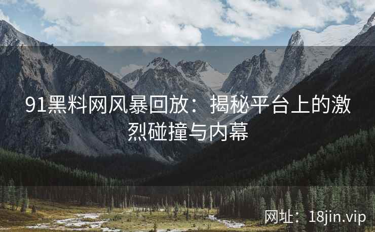 91黑料网风暴回放：揭秘平台上的激烈碰撞与内幕